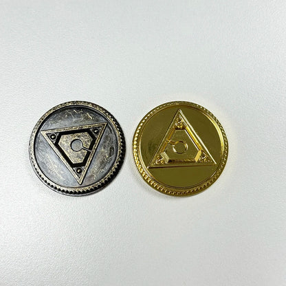 Legacy TURBO Power Coin Weathered / Gold Ranger Made for Bandai Legacy Ranger Morpher Cosplay Prop